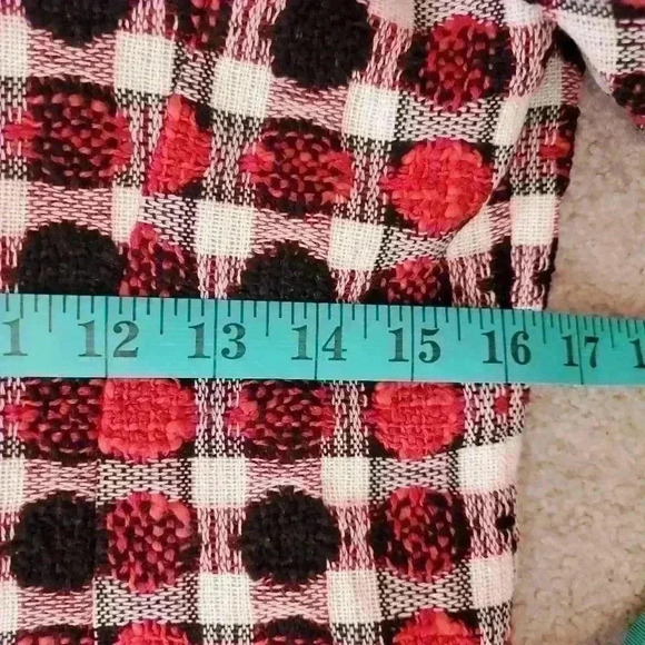 GLORIA ESTELLES BARCELONA designer wool jacket. Red/white/black. Size medium. - Picture 15 of 15
